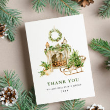 Navidad Corporativa Elegante Acuarela