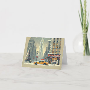 Tarjeta De Agradecimiento Navidad en Nueva York Estatua de la Libertad Vac