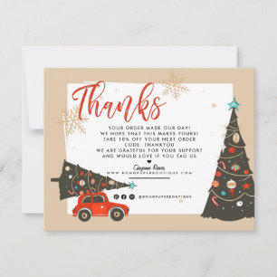 Tarjeta De Agradecimiento Navidad Gracias al cliente empresarial