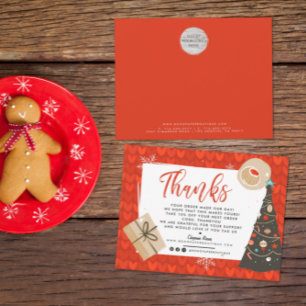 Tarjeta De Agradecimiento Navidad Gracias al cliente empresarial