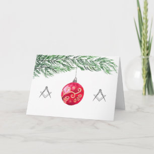 Tarjeta De Agradecimiento Navidad Masón Masónico Masón Francmasón