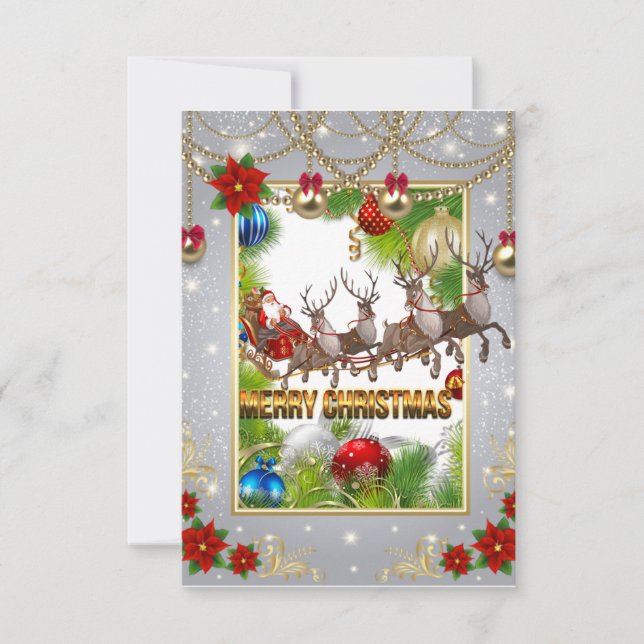 Tarjeta De Agradecimiento Navidades (Anverso)