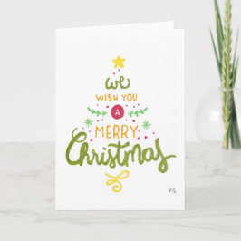Tarjeta De Agradecimiento Navidades 5 Te Deseamos Una Feliz Navidad