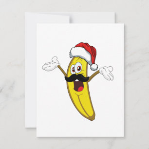 Tarjeta De Agradecimiento Navidades bananeros divertidos