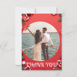 Tarjeta De Agradecimiento Navidades , boda personalizado personalizado