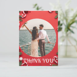 Tarjeta De Agradecimiento Navidades , boda personalizado personalizado