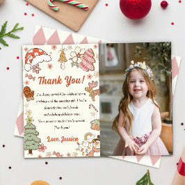 Tarjeta De Agradecimiento Navidades Cookies Cumpleaños Gracias Foto De Tarje