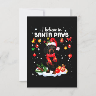 Tarjeta De Agradecimiento Navidades de Dachshund Cute
