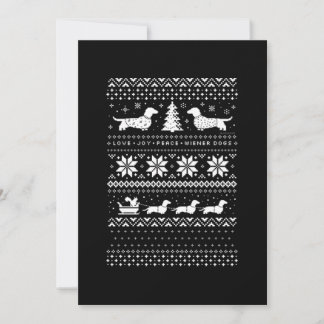 Tarjeta De Agradecimiento Navidades de Dachshunds