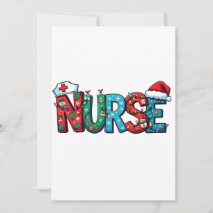 Tarjeta De Agradecimiento Navidades de enfermería Enfermería Hospital Médico