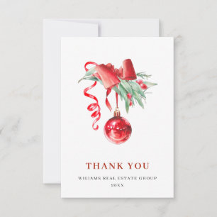 Tarjeta De Agradecimiento Navidades de honor saludan la festividad