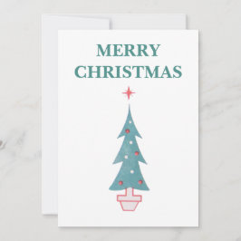 Tarjeta De Agradecimiento Navidades de impresión de Feliz Árbol de Navidad V