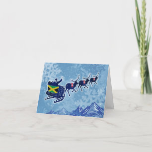 Tarjeta De Agradecimiento Navidades de Jamaica de Feliz Día Internacional