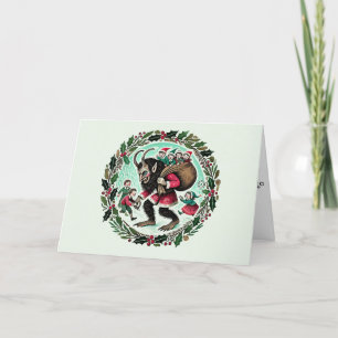 Tarjeta De Agradecimiento Navidades de Krampus