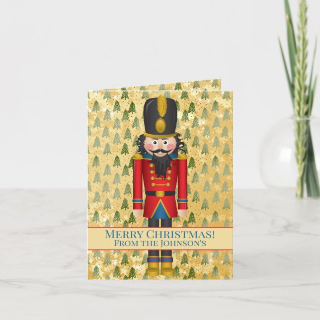 Tarjeta De Agradecimiento Navidades de navidad de fotos de desnucracker pers (Anverso)