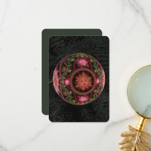 Tarjeta De Agradecimiento Navidades de ornamentos