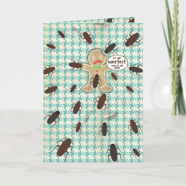 Tarjeta De Agradecimiento Navidades de panadería de pan de jengibre (Anverso)