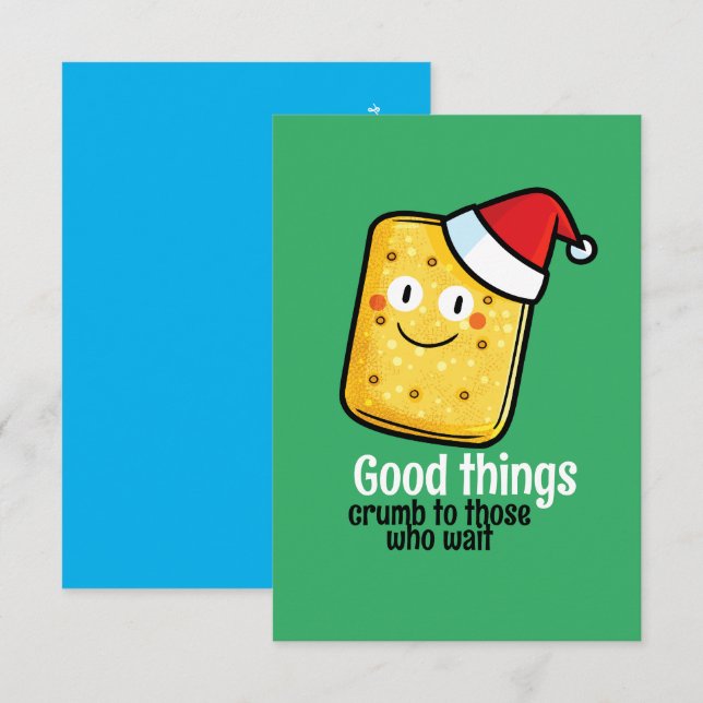Tarjeta De Agradecimiento Navidades de personalizable galletas (Anverso / Reverso)