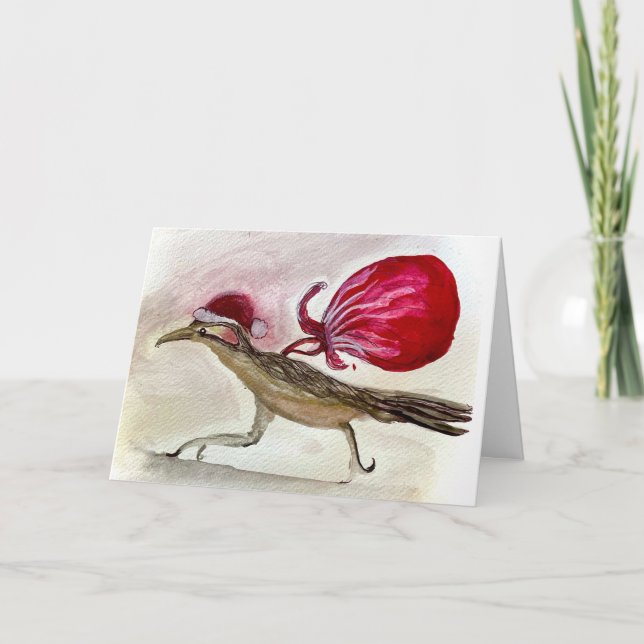 Tarjeta De Agradecimiento Navidades de Roadrunner (Anverso)