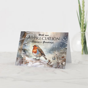 Tarjeta De Agradecimiento Navidades de saludos de temporada de negocios o de