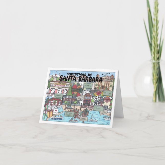 Tarjeta De Agradecimiento Navidades de Santa Bárbara (Anverso)