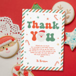 Tarjeta De Agradecimiento Navidades de Santa Bebé Baby Shower<br><div class="desc">Celebra tu tema de la ducha de bebé "Santa Bebé" con nuestra tarjeta de agradecimiento Baby Shower para Navidades de bebé personalizados. Perfecto para añadir un toque festivo a su evento, esta tarjeta es una elección ideal para aquellos que buscan ideas de ducha para bebés con temática de Navidades. Tanto...</div>