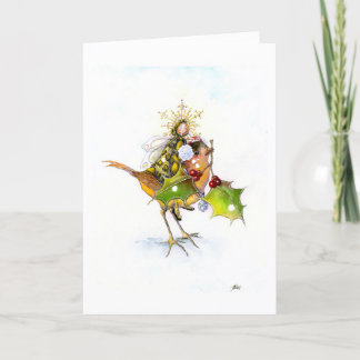 Tarjeta De Agradecimiento navidades de snowbird/tarjeta de vacaciones