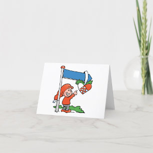 Tarjeta De Agradecimiento Navidades felices Elf