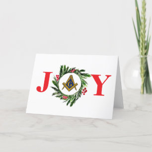 Tarjeta De Agradecimiento Navidades Freemason Masonic Mason Freemason