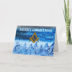 Tarjeta De Agradecimiento Navidades Freemason Masonic Mason Freemason