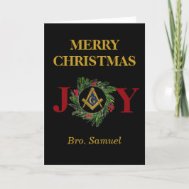 Tarjeta De Agradecimiento Navidades Freemason Masonic Mason Freemason