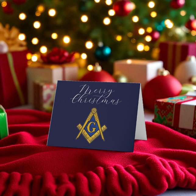 Tarjeta De Agradecimiento Navidades Freemason Masonic Mason Freemason (Subido por el creador)