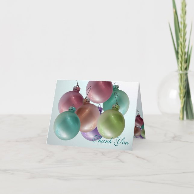 Tarjeta De Agradecimiento Navidades Gracias (Anverso)