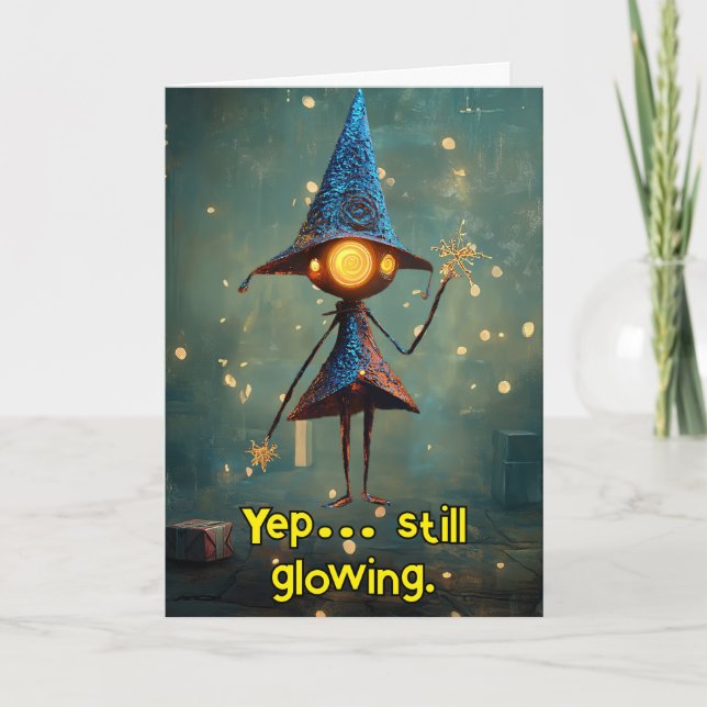 Tarjeta De Agradecimiento *~* Navidades mágicos brillantes y divertidos AP97 (Anverso)