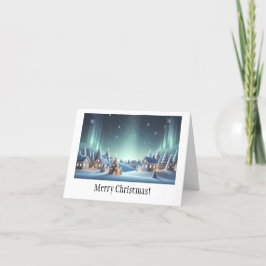 Tarjeta De Agradecimiento Navidades nocturnos de Starry