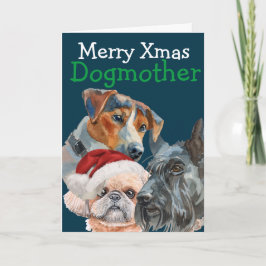 Tarjeta De Agradecimiento Navidades personalizados acuarela de su perro