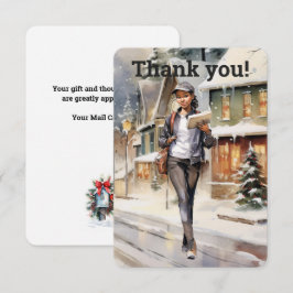 Tarjeta De Agradecimiento Navidades personalizados de transporte de cartas p