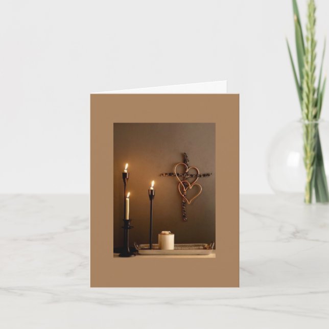 Tarjeta De Agradecimiento Navidades religiosos (Anverso)