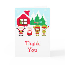 Navidades Santa, Esposa y Elves gracias