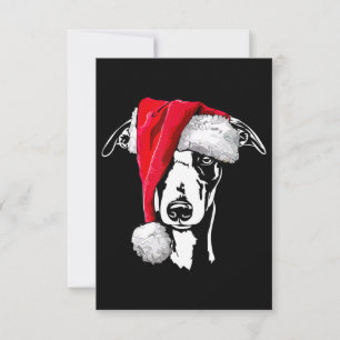 Tarjeta De Agradecimiento navidades santa mariposa perro mamá regalo