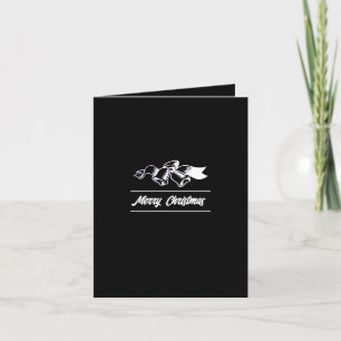 Tarjeta De Agradecimiento Navidades simples doblan diseño, empleado estacion