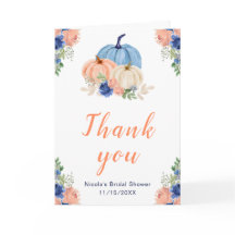 Navy Blue y Blush Calabazas Despedida de Soltera