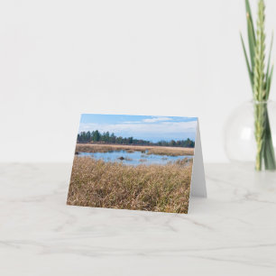 Tarjeta De Agradecimiento necedah sedge meadow humedales y bosque
