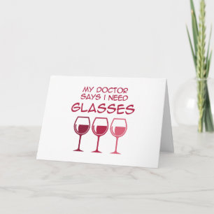 Tarjeta De Agradecimiento Necesito gafas