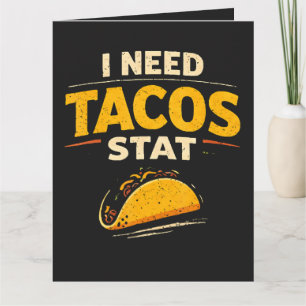 Tarjeta De Agradecimiento Necesito Tacos Ya