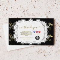 Negocio de Estilista de Pelo Glam Black Gold