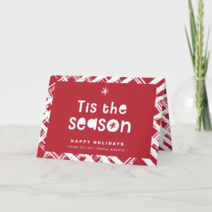 Tarjeta De Agradecimiento NEGOCIO DE NAVIDAD GRACIAS lindo es la temporada r