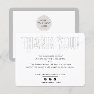 Tarjeta De Agradecimiento NEGOCIO GRACIAS HOMENAJE urbano masculino fresco g