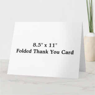 Tarjeta De Agradecimiento Negocio Profesional Simple 8.5" x 11" Doblez