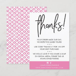 Tarjeta De Agradecimiento NEGOCIOS GRACIAS A LOS clientes modernos misil ros